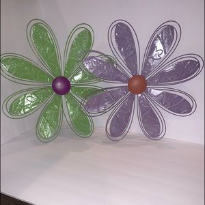 Two piece flower Wall art